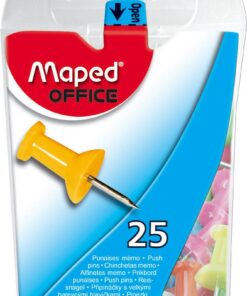 MAPED 25 PUSH PINS MEMO 10MM - PUNAISES TABLEAU EN LIEGE