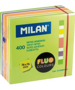 MILAN NOTES 400x 76X76MM FLUO COLORS STYLE POST-IT