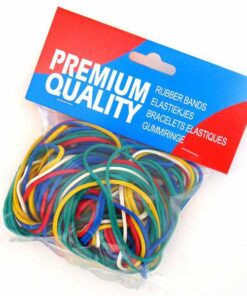 ELASTIQUES SACHET 50GR ASS COULEURS ET TAILLES ASSORTIES  A5132