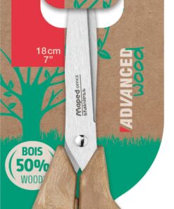 CISEAUX MAPED 18CM BOIS FSC ASYMETRIQUE ADVANCED WOOD