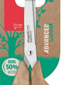 CISEAUX MAPED 21CM BOIS FSC ADVANCED WOOD ASYMETRIQUE