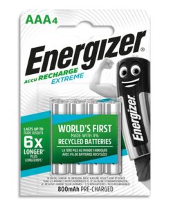 ENERGIZER 4 PILES ACCU AAA RECHARGEABLES EXTREME
