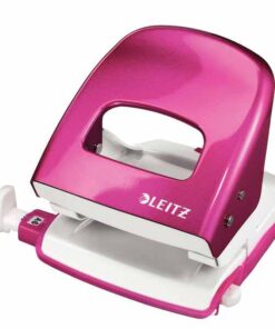PERFORATEUR LEITZ 5008 ROSE BLISTER WOW 30FLS-30% D'EFFORT EN MOINS