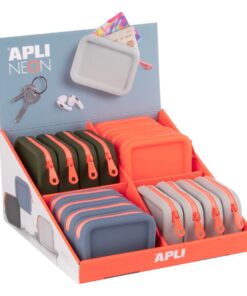 DISPLAY 16 PORTE-MONNAIE APLI SILICONE NEON