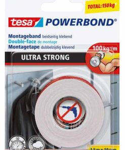 TESA DOUBLE FACE 19X1,5M ULTRA STRONG 100KG/M² RAPID