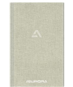 CARNET TOILE GRISE 96FQ5 12X19MM - AURORA