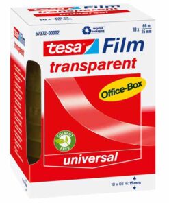 TESA TOUR 10 RLX 66M X15MM ADHESIF TRANSPARENT