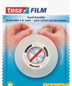TESA ADHESIF FINI LES CISEAUX 25M X 19MM - TRANSPARENT DECHIRABLE A LA MAIN