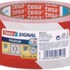 ADHESIF SIGNALISATION RGE/BLC TESA - ROUGE / BLANC 50X66M