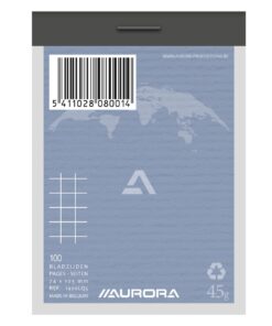 BLOC NOTES  8X11 A/B Q5 100F A7 RECYCLE AURORA