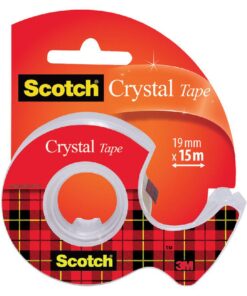 SCOTCH CRYSTAL 15M 19MM CLIP STRIP