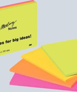 POST-IT  4 BLOCS 152X101MM 45 FEUILLES / BLOC COULEURS ULTRA