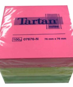 TARTAN NEON 6X 76X76MM 7676C-N ASS 4 COULEURS