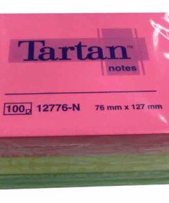 TARTAN NEON 6X 76X127MM 12776-N  4 COULEURS ASS