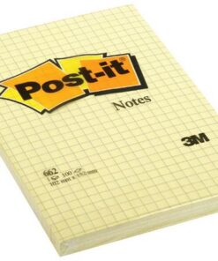 POST-IT JAUNE Q5 102X152MM 100 FEUILLES