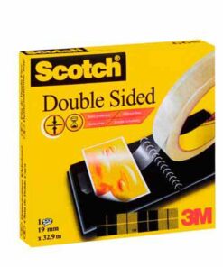 SCOTCH DOUBLE FACE 19MMX33M GRAND NOYAU TYPE 66M ADHESIF