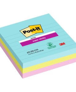 POST-IT 3X 101X101MM COSMIC 70 FEUILLES - SUPER STICKY