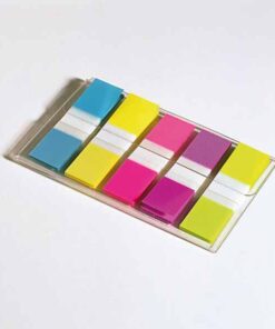 POST-IT INDEX 5 COUL BLEU CLAIR JAUNE ROSE CLAIR VIOLET VERT CLAIR