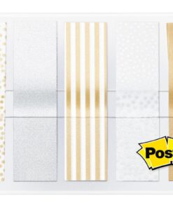 INDEX POST-IT RIGIDE METAL 100 INDEX 11.9 X 43.2MM - 5 COLORIS