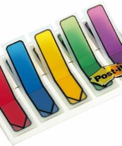 POST-IT INDEX FLECHE 100 INDEX 5 COULEURS 20 / COULEUR