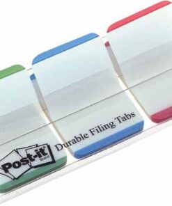 POST-IT INDEX RIGIDE 25.4X38MM VERT, BLEU, ROUGE 22 INDEX / COULEUR