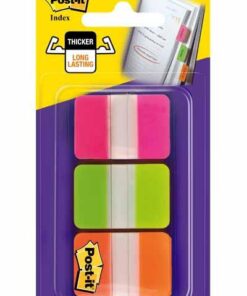 POST-IT INDEX 36X 25.4X38.1 ROSE VERT ORANGE 12 INDEX / COULEUR