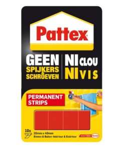 PATTEX NI CLOU NI VIS STRIPS PERMANENT 10X 20X40MM