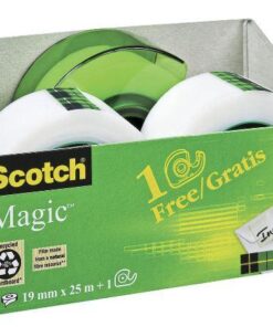 SCOTCH MAGIC DISPENSER + 3 RLX 19MM X 25M