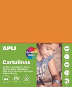 PAPIER APLI 180GR 50F A4 COUL PAPIER COULEUR