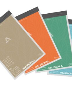 BLOC NOTES 11X15 S/B Q5 100F A6 AURORA BLANC
