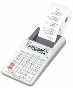 CASIO MINI IMPRIMANTE HR8TER PRO - TAX - 12 DIGITS - PILES BOBINES PAPIER 57X70 CALCULATR
