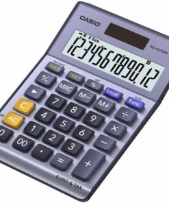 CASIO CALCULATRICE MS-120ER CONVERSION EURO - 12 CHIFFRES SOLAIRE ET BATTERIE