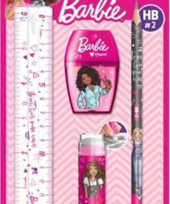 BARBIE SET 4 PIECES LATTE - GOMME - TC - CRAYON