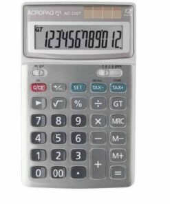 CALCULATRICE ACROPAQ AC-230T SOLAIRE TAX BUREAU 12 DIGITS ECRAN INCLINABLE