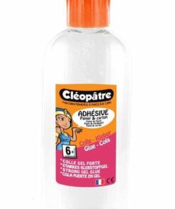 COLLE CLEOPATRE ADHESIVE 100GR PAPIER & CARTON GEL FORTE TRANSPARENTE BRICOLAGE