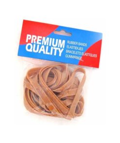 ELASTIQUES SACHET 50GR - 78 140 x 7.5MM - BRUN LONGUEUR - LARGEUR