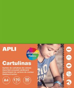 APLI A4 170GR FLUO 50 FEUILLES