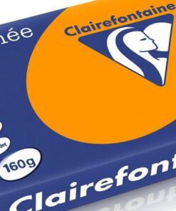 TROPHEE A4 160G ORANGE VIF PAPIER CLAIRFONTAINE RAME DE 250 FEUILLES