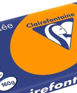 TROPHEE A3 160G ORANGE VIF PAPIER CLAIRFONTAINE RAME DE 250 FEUILLES