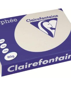 TROPHEE A4 80G GRIS PERLE PAPIER CLAIRFONTAINE RAME DE 500 FEUILLES