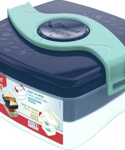 BOITE A TARTINES MAPED BLEU PICNIX - DEUX COMPARTIMENTS LAVAGE FACILE