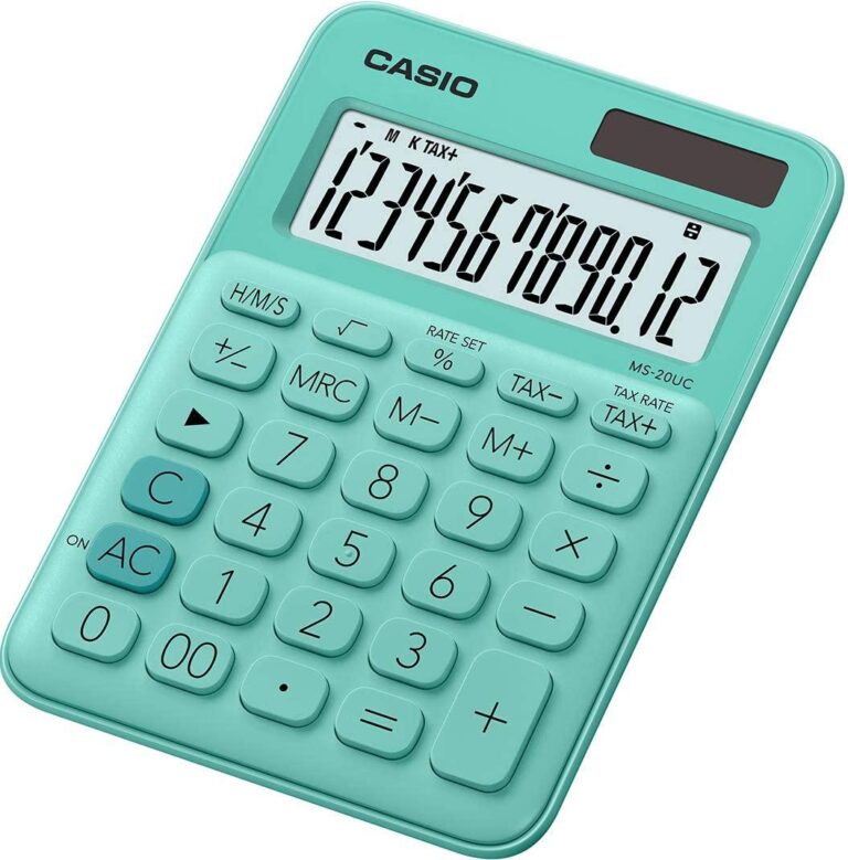 CALCULATRICE CASIO MS20UC VERT