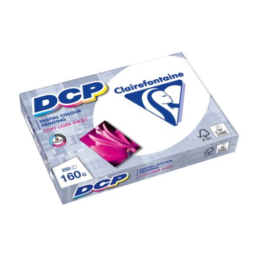 PAPIER DCP A4 160G 250 FEUILLE PAPIER BLANC FSC CLAIREFONTAIN