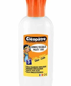 COLLE CLEOPATRE VINYL 100GR BLANCHE APRES SECHAGE TRANSP PAPIER CARTON BOIS GONDOLE PAS