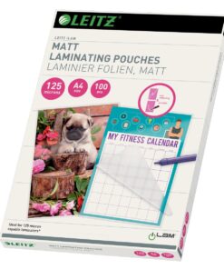 LEITZ 100 ETUIS A4 125 MICRONS ETUIS A PLASTIFIER MAT