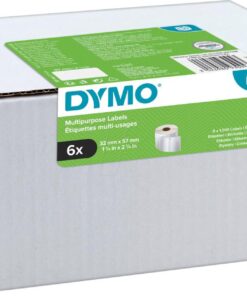 DYMO LW MULTI USAGE 32X57MM - ETIQUETTE DYMO LABELWRITER - 6 RL - 1000 ETIQUETTES - PERMA