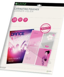 LEITZ 25 ETUIS A3 125 MICRONS ETUIS A PLASTIFIER