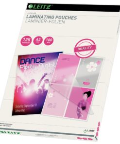 LEITZ 100 ETUIS A3 125 MICRONS ETUIS A PLASTIFIER