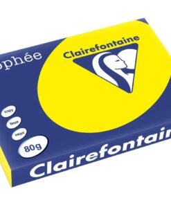 TROPHEE A3 80G JAUNE SOLEIL PAPIER CLAIRFONTAINE RAME DE 500 FEUILLES