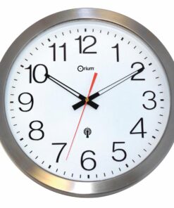 HORLOGE RADIO CONTROLEE INOX RESISTE HUMIDITE - HEURE AUTO ETE/HIVER PILE LR6 INCLUSE 35C